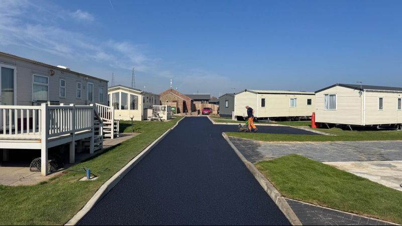 Caravan Park Tarmac Roadway
