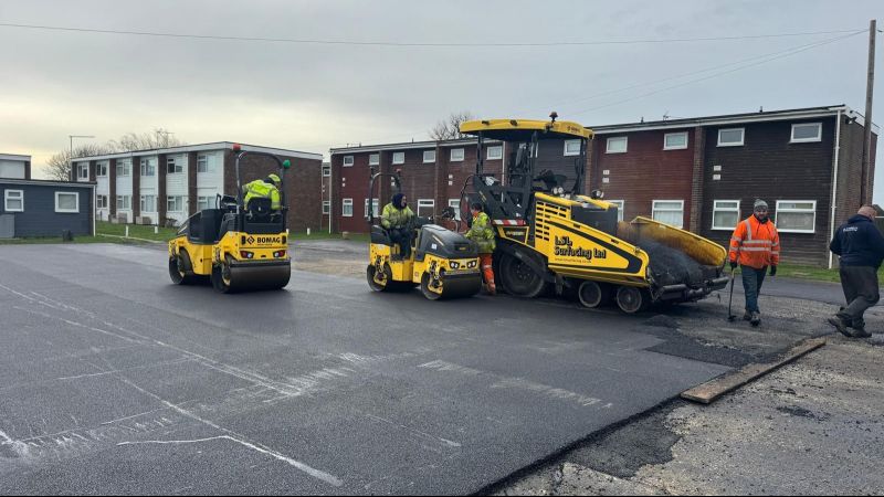 College Car Park ReSurfacing Tarmac Finish
