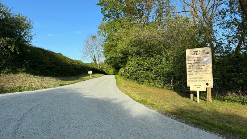 Industrial Estate hot tar & granite