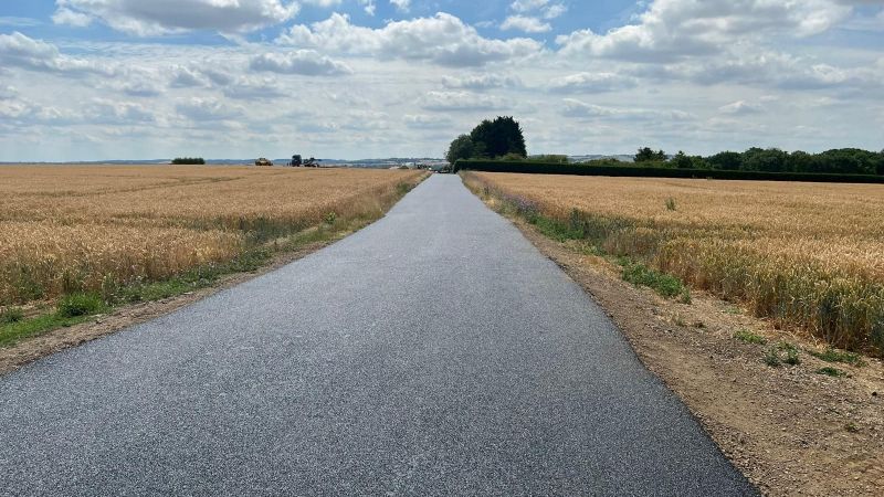 Farm Tarmac Roadway