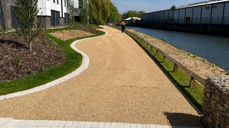 Hot Tar golden gravel residential estate